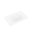 Sanotechnik CUBE 100 függesztett bútorszett, üvegmosdóval, fehér