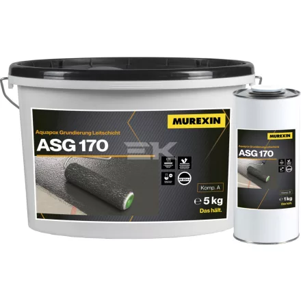 Murexin Asg 170 Aquapox Alapozó Fekete, 5 kg, A. Komponens