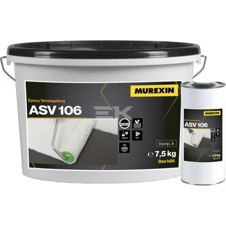 Murexin Asv 106 Epoxi Vékonybevonat Mix System - Ral, 7,5 kg, A. Komponens