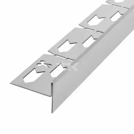 Murexin Fém Lejtést Adó Sín Zuhanyzókba Jobbos 11 mm, Nemesacél V2A Matt, 1,48 M