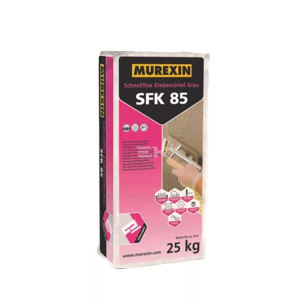 Murexin Sfk 85 Trass Gyors-Flex Ragasztóhabarcs Szürke, 25 kg