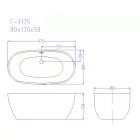 Aquatrend Kád, Barcelona szabadonálló akril