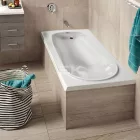 Sanotechnik - ALBA testformájú fürdőkád, 140x70 cm, fehér