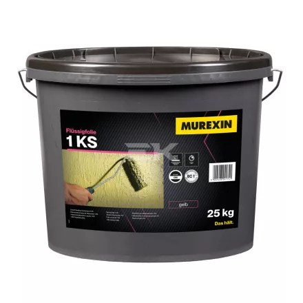 Murexin 1 Ks Folyékonyfólia sárga, 25 kg