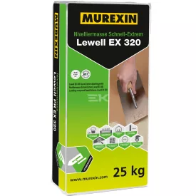   Murexin Lewell Ex 320 Gyors-Extrém Aljzatkiegyenlítő, 25 kg (Toplevel Extra 320 R)