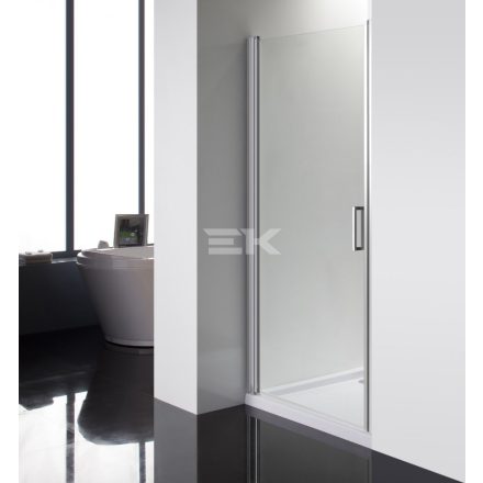 Aqualife Zuhanyajtó, HX-109T nyíló 80x190 chrome profil matt üveg