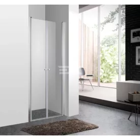   Zuhanyajtó, Aqualife HX-109T 2 ajtós 90x190 átlátszó üveg