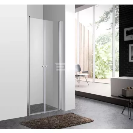 Zuhanyajtó, Aqualife HX-109T 2 ajtós 90x190 átlátszó üveg