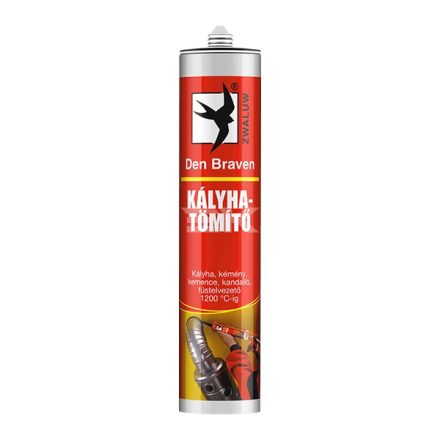 DenBraven RL Kályhatömítő 1200°C 310ml fekete