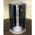 Zuhanykabin, Aqualife Opal 508 C Fekete 90x90x205 cm Tető nélkül