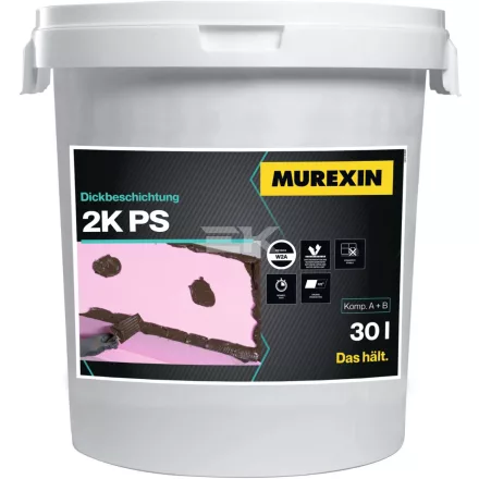 Murexin 2K Ps Bitumenes Vastagbevonat, 30 L, A+B Komponens
