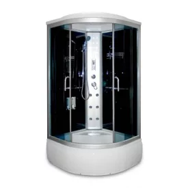   Hidromasszázs zuhanykabin, Aqualife Brill 8810A FEKETE 90x90x215 cm