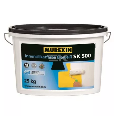 Murexin Sk 500 Bioweiß Beltéri Szilikát Festék Fehér, 25 kg Kb. 16,1 L