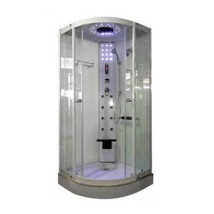 Hidromasszázs zuhanykabin, Aqualife Brill 8081 fehér 90x90x210 cm