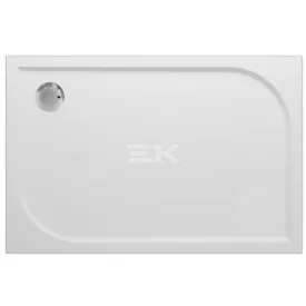   Sanotechnik VIVA 80/120 aszimmetrikus öntött márvány zuhanytálca