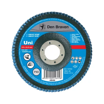 DenBraven UNI Lamellás korong 115x22 P60