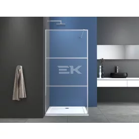 Sanotechnik SMART zuhanyfal, króm, 115 cm