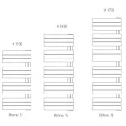 Sanotechnik AREZZO fürdőszobai fűtőtest, fehér, 915 W