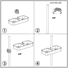 Sanotechnik Zuhanyrúdra szerelhető szappantartó, króm