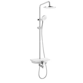   Sanotechnik Zuhanyszett esőztető fejzuhannyal, kádtöltővel, fehér