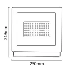 Asalite LED Reflektor Slim 100W 4500K (9000 lumen)