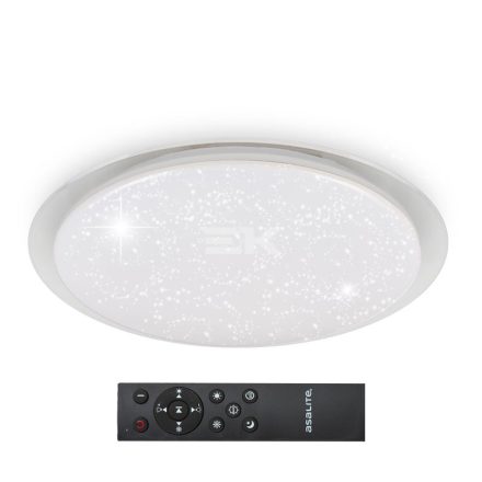 Asalite LED Mennyezeti Lámpa EMMA 72W 3000K/4000K/6500K (6120 lumen) Kerek/Csillagos+Távirányító CCT