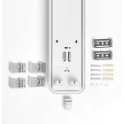 Asalite Prémium IP65 Por-és Páramentes Armatúra 2x60cm T8 LED Csőre Előkészítve (2x9W fénycső nem tartozék)