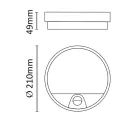Asalite LED Cseppálló Lámpa IP54 15W 4000K (1400 lumen) Kerek+Szenzor