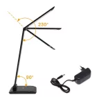 Asalite LED Asztali Lámpa dimmerelhető 7W (450 lumen) CCT Wireless USB ezüst