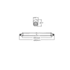 Asalite Prémium IP65 Por-és Páramentes Integrált LED Armatúra 60cm 18W  4500K (2000 lumen)