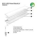 Asalite ECO LED Panel BackLit 120x30cm 30W 4000K (3200 lumen)
