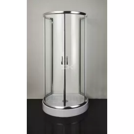   Sanotechnik Falsíkra szerelhető íves zuhanykabin 2 tolóajtóval (5 mm)