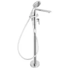 Kádtöltő csaptelep, Deante Arnika szabadonálló csaptelep zuhanyszettel, króm BQA_017M