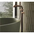 Kádtöltő csaptelep, Deante Silia kádtöltő csaptelep, szabadonálló, zuhanyszettel, szálcsiszolt bronz BQS_C17M