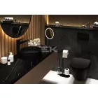 PEONIA - WC ülőke, Slim, puhán záródó - nero - CDE_NSOZ
