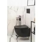 PEONIA - WC ülőke, Slim, puhán záródó - nero - CDE_NSOZ