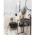 PEONIA - WC ülőke, Slim, puhán záródó - nero - CDE_NSOZ