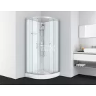 Sanotechnik DALLAS hidromasszázs zuhanykabin, króm, termosztátos keverőcsappal