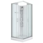 Sanotechnik DENVER hidromasszázs zuhanykabin, króm, termosztátos keverőcsappal