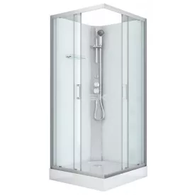   Sanotechnik DENVER hidromasszázs zuhanykabin, króm, termosztátos keverőcsappal