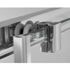 Sanotechnik DENVER hidromasszázs zuhanykabin, króm, termosztátos keverőcsappal