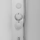 Sanotechnik DENVER hidromasszázs zuhanykabin, króm, termosztátos keverőcsappal