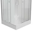 Sanotechnik DENVER hidromasszázs zuhanykabin, króm, termosztátos keverőcsappal
