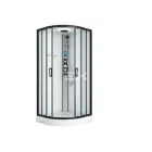 Sanotechnik AUSTIN komplett hidromasszázs zuhanykabin elektronikával, fekete kerettel