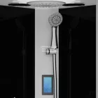 Sanotechnik AUSTIN komplett hidromasszázs zuhanykabin elektronikával, króm kerettel