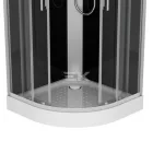 Sanotechnik AUSTIN komplett hidromasszázs zuhanykabin elektronikával, króm kerettel