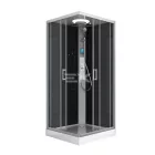 Sanotechnik MIAMI komplett hidromasszázs zuhanykabin elektronikával, króm kerettel