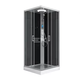   Sanotechnik MIAMI komplett hidromasszázs zuhanykabin elektronikával, króm kerettel