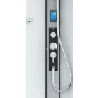 Sanotechnik MIAMI komplett hidromasszázs zuhanykabin elektronikával, fekete kerettel