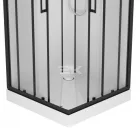 Sanotechnik MIAMI komplett hidromasszázs zuhanykabin elektronikával, fekete kerettel